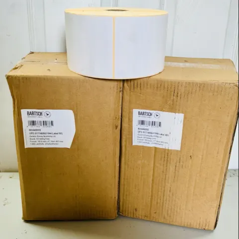 6  x Thermal Label Roll 1500 Labels Per Roll 6 x 4 Inch New Boxed