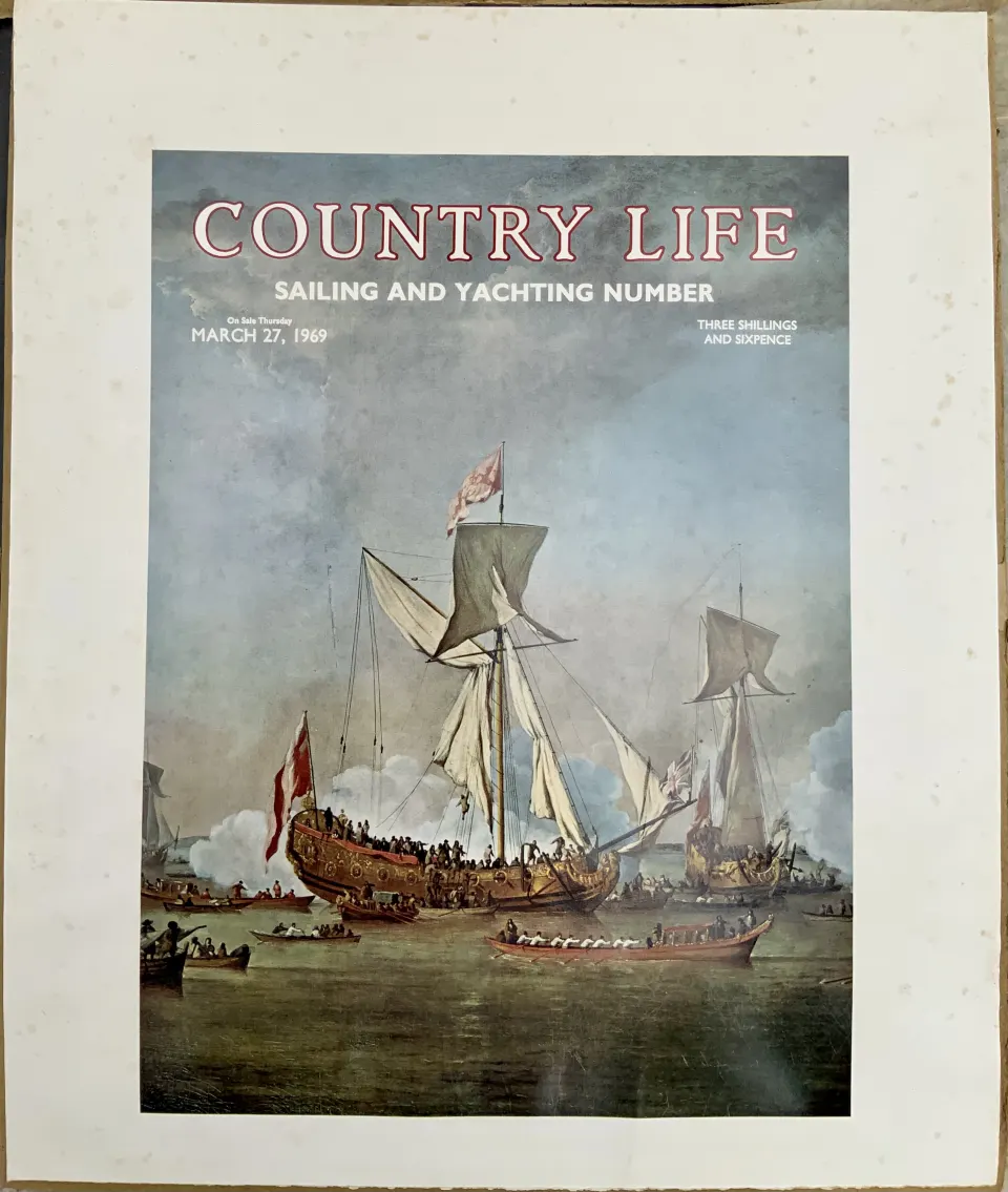 Scarce Original poof cover Country Life Magazine Sailing and Yachting number March 27 1969