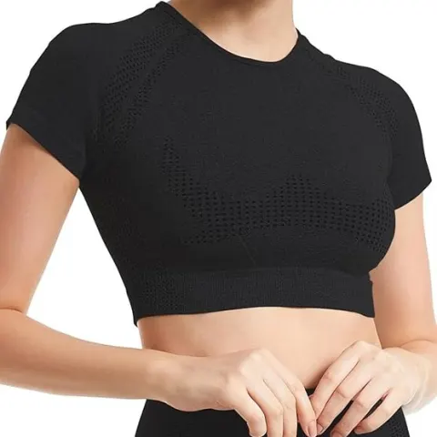 Workout Shirts For Women Short Sleeve Sports Tees Breathable Gym Athletic Tops Size Small