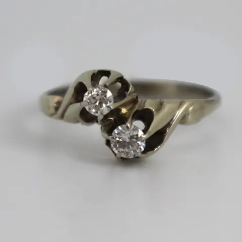 Diamond Crossover 18ct White Gold Ring