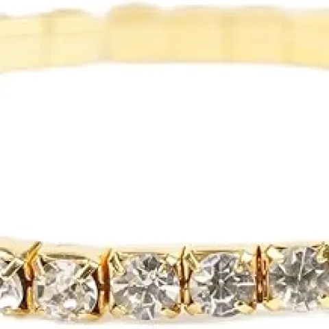 10 x Gold-Tone Rhinestone Tennis Bracelet RRP £426.60 Lb46