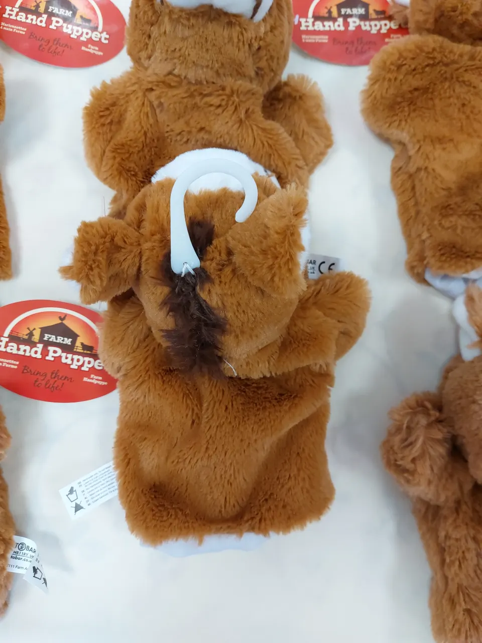 Plush cow puppets x 6