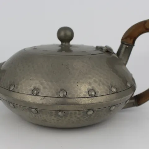 Vintage English Pewter Homeland Tea Pot