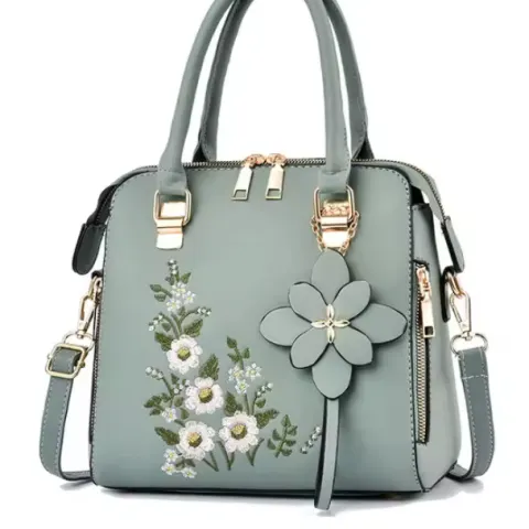 Luxury Embroidery Handbag For Women – Designer PU Leather Crossbody  Elegant Tassel Accent Premium