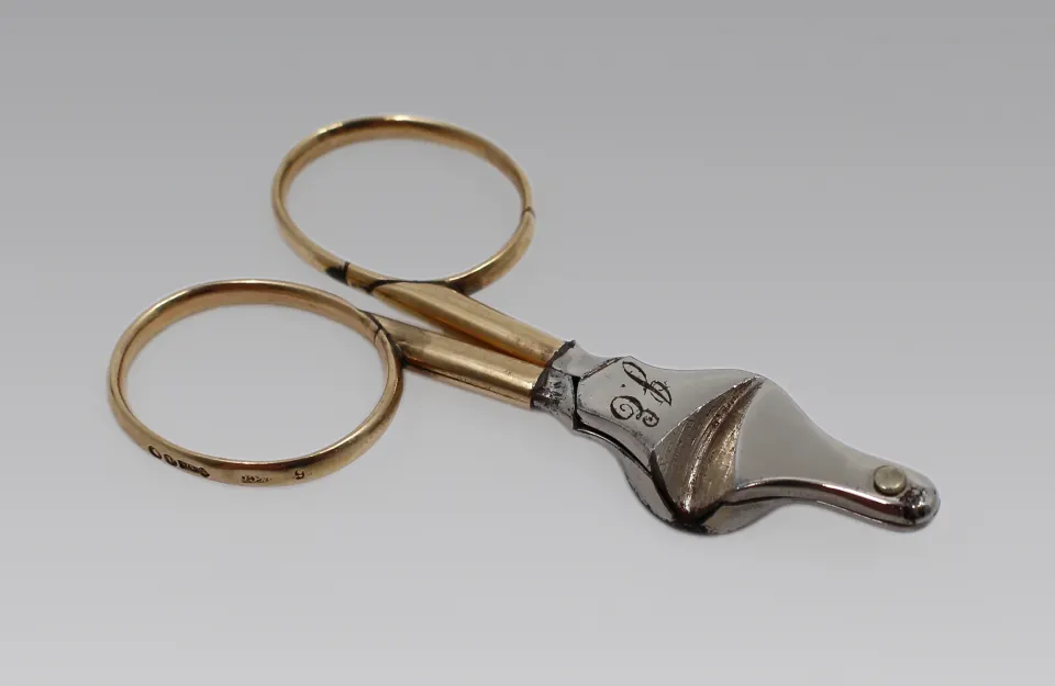Fine Early 20th Century Cigar Scissors by Maple & Co., London 1919