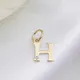 NEW!! 9K Yellow Gold Diamond Initial H Pendant