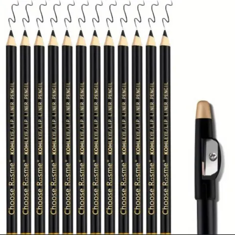 12PCS/Set Eyebrow Pencil With Sharpener