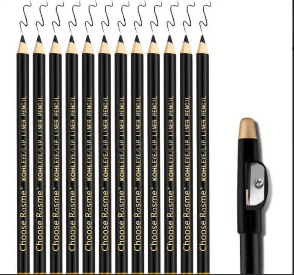 12PCS/Set Eyebrow Pencil With Sharpener