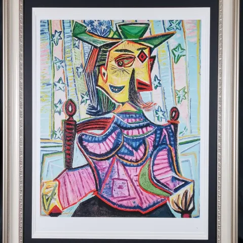 Pablo Picasso "Seated Portrait of Dora Maar, 1939" Certified Limited Edition.