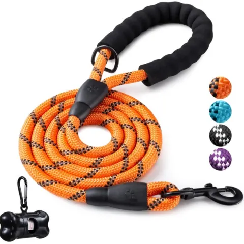 5 FT Strong Dog Leash with Comfortable Padded Handle L23a