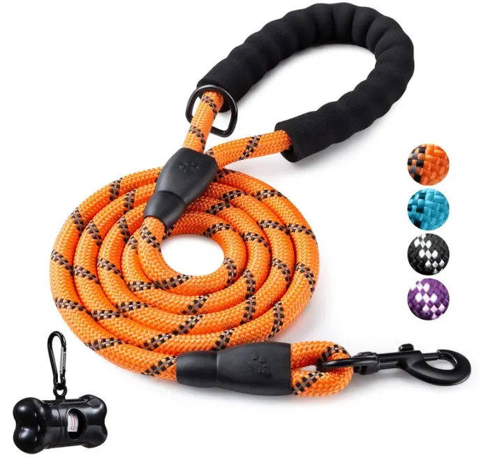 5 FT Strong Dog Leash with Comfortable Padded Handle L23a