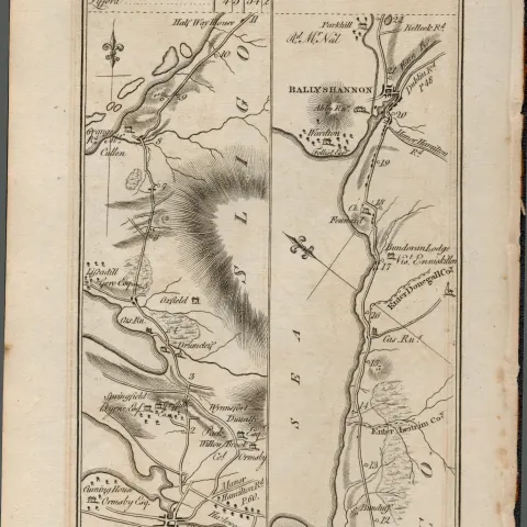 Taylor & Skinner 1777 Ireland Map Ballina  Bundoran, Ballyshannon Co Sligo Co Mayo
