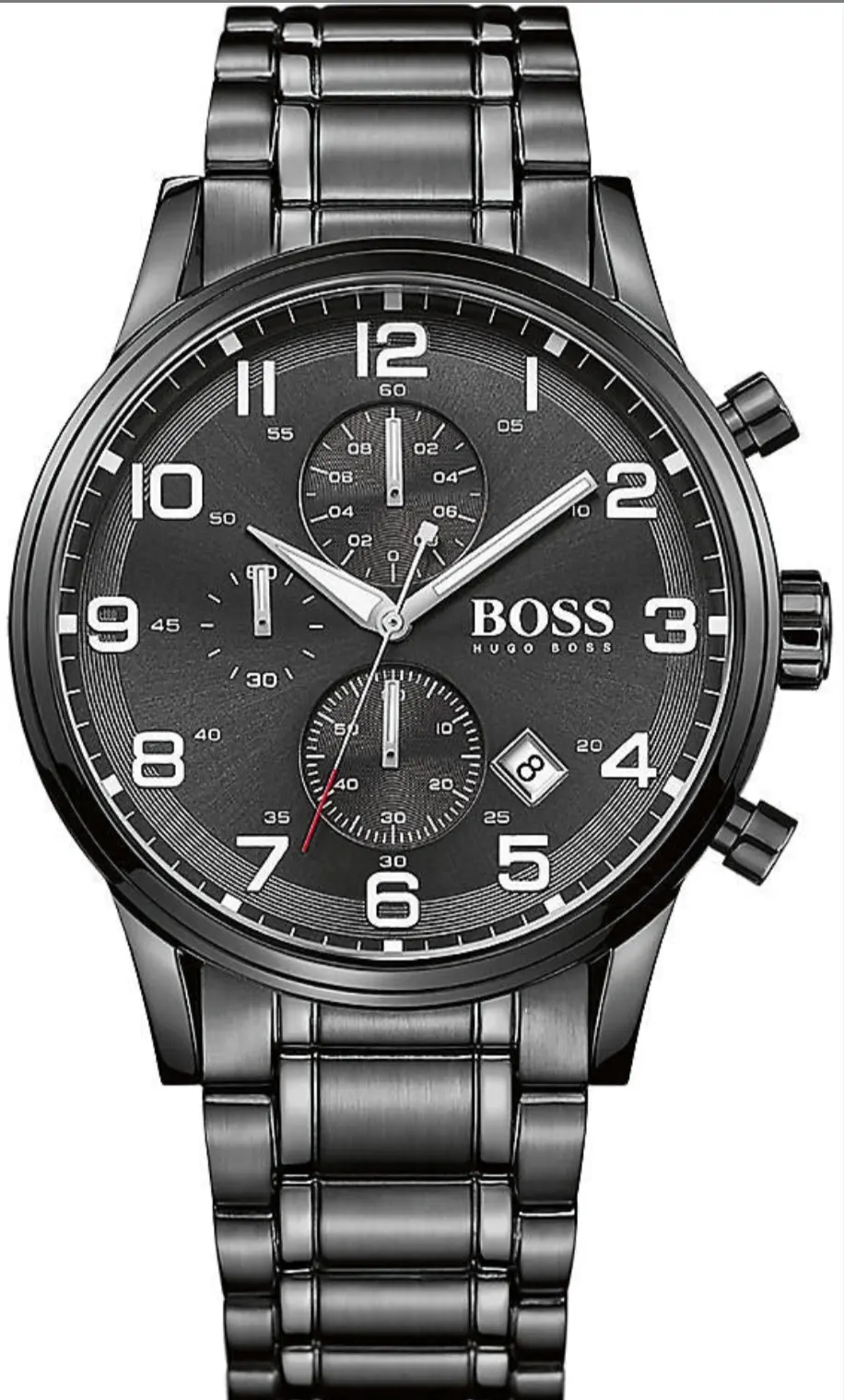 Hugo Boss 1513180 Aeroliner Black Dial   Chronograph Men's Watch