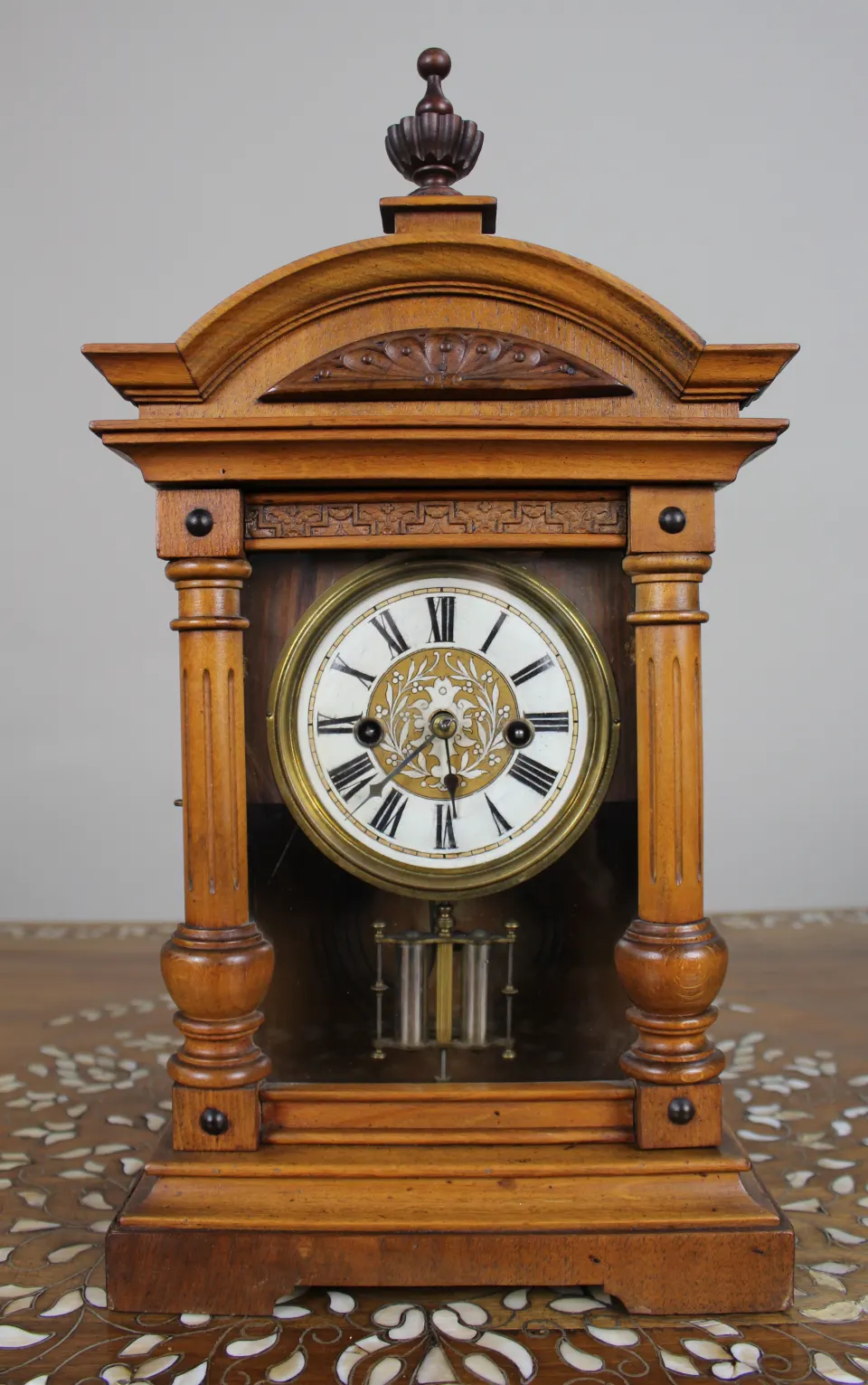 Antique German Württemberg Mantel Clock, c.1890