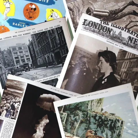Illustrated London News 75 Years Old Bound Edition  1952 April-June Over 500 Pages.
