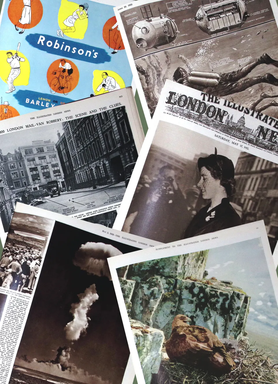 Illustrated London News 75 Years Old Bound Edition  1952 April-June Over 500 Pages.