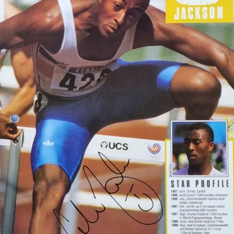 Colin Jackson Original Signature
