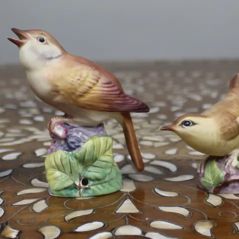 Collection of 4 Vintage Porceain Birds