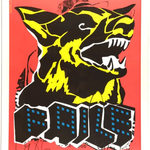 Faile(b 1975 & 76) 'Dog, Black Light Edition', Colour Screenprint, Signed In Pencil, Editioned, 2007