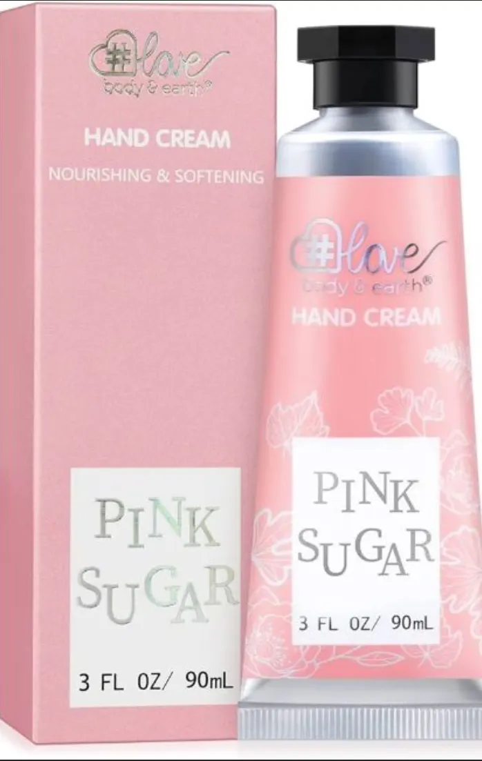 2 x New Love Body and Earth Pink Sugar Hand Cream 90ML