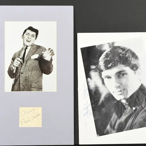 GENE PITNEY, PAUL ANKA & LEN BARRY Original signatures