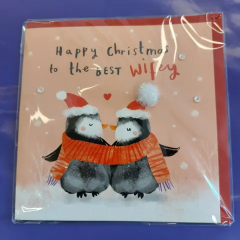Best Wifey Christmas Cards x 48 RRp over £150