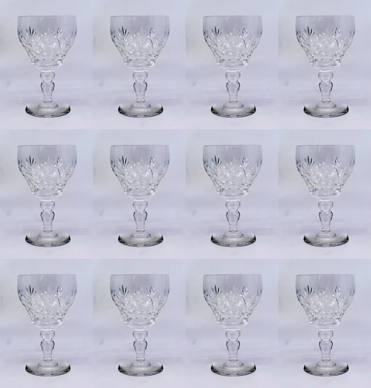 Pair of Heavy Georgian Cut Glass Lustres
