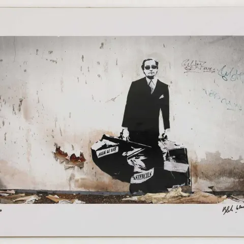Blek le Rat (b.1952)'The Man Who Walks Through Walls' Special Limited Edition (SP) C-type Proof 1988