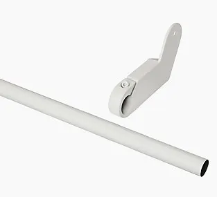 30 x Ikaria White Metal Roof window Curtain pole and brackets (Dia)20mm, Pack of 2 RRP £20.00 ea