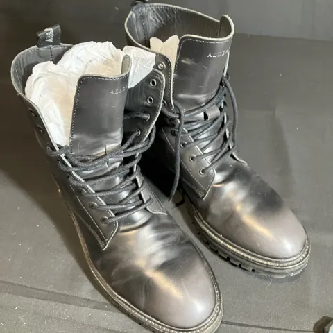 All Saints Combat boots worn by Mark Fleischmann