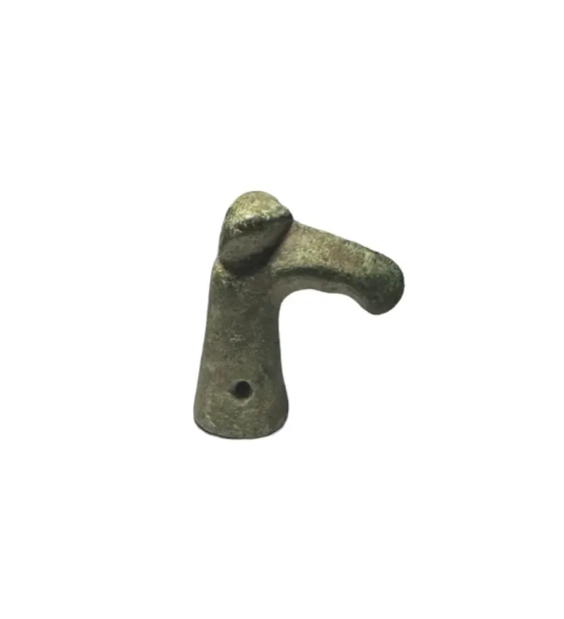 Viking bronze birds head whip terminal 10th century AD