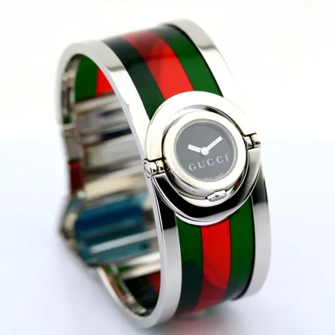 Gucci/Twirl 112 Acetate Red ＆ Green - Lady's Steel Wristwatch