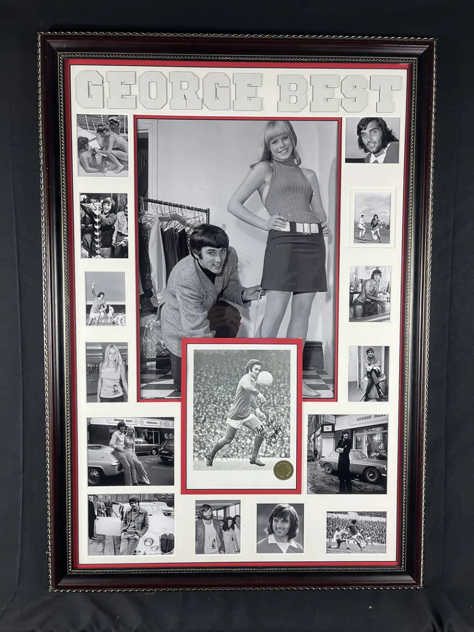 George Best Signed Framed Display