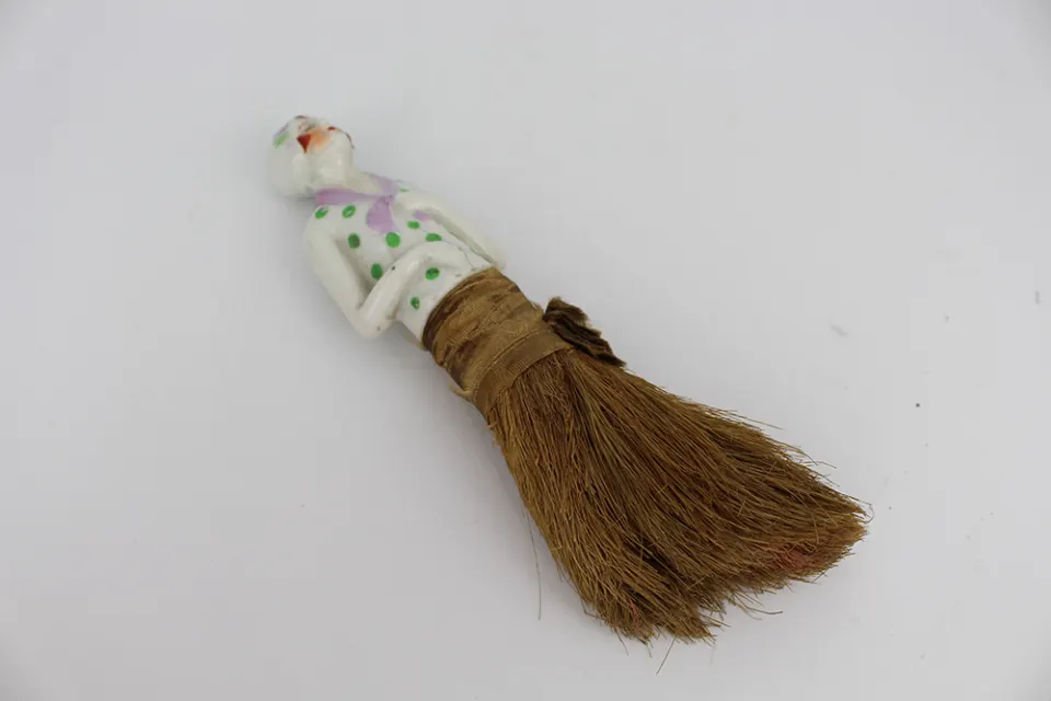 Vintage Porcelain Figural Brush
