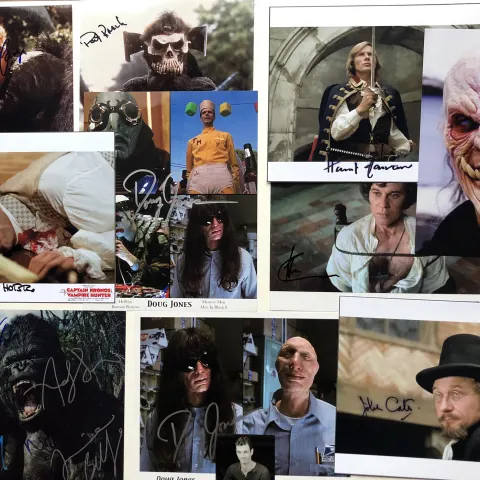 FANTASY MONSTERS; Studio photos bearing original signatures
