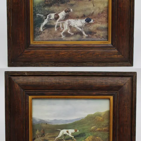 Pair of Antique Framed Dog Prints