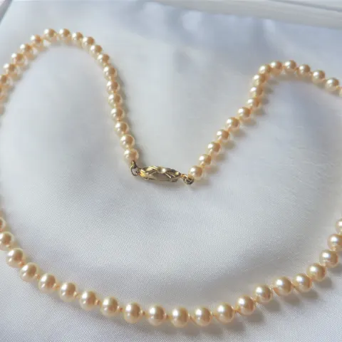 20 inch Single Strand Pearl Necklace with Gift Pouch