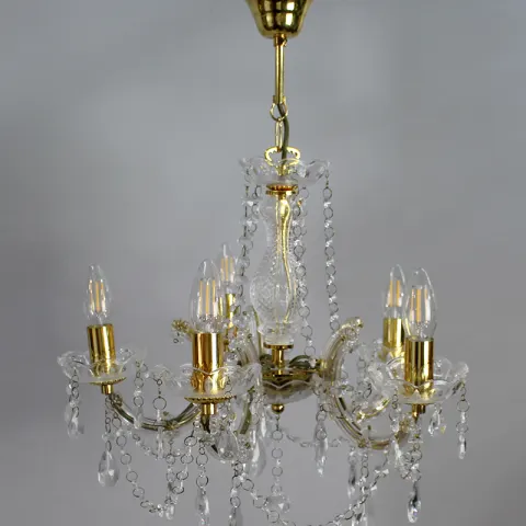 Decorative Five Light Crystal Chandelier