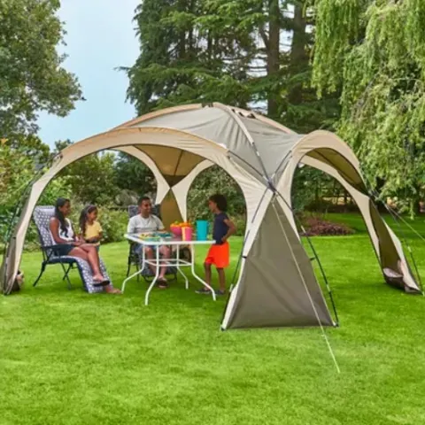 (11/7C) RRP £89. Ozark Trail Dome Shelter Grey. Designed With A Clear 360-Degree View So You Can Se
