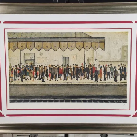 L.S. Lowry Limited Edition "The Railway Platform" One of only 95 Published.