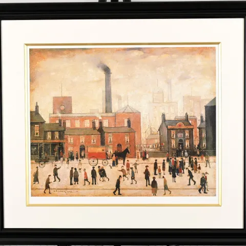L.S. Lowry Limited Edition "Coming Home from the Mill, 1928"