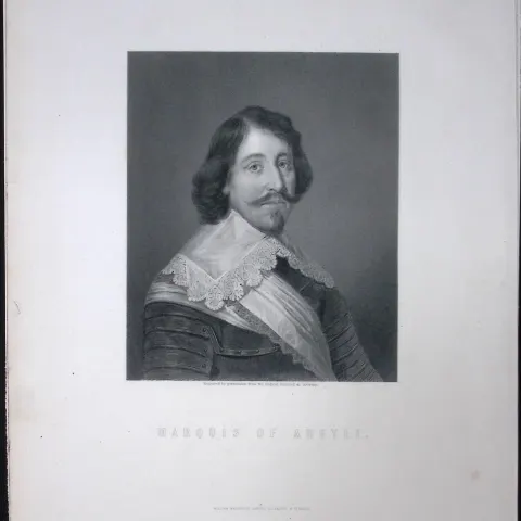 Marquis of Argyll  Scotland 1873 Antique 152 Years-Old Victorian Engraving-38