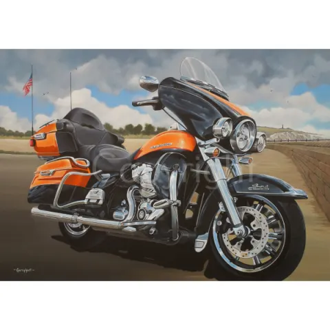 Harley Davidson FLHTK Ultra Limited  Extra Large Metal Wall Art