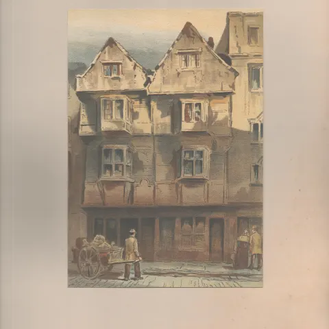 Wych Street Drury Lane Antique 1888 Views of London