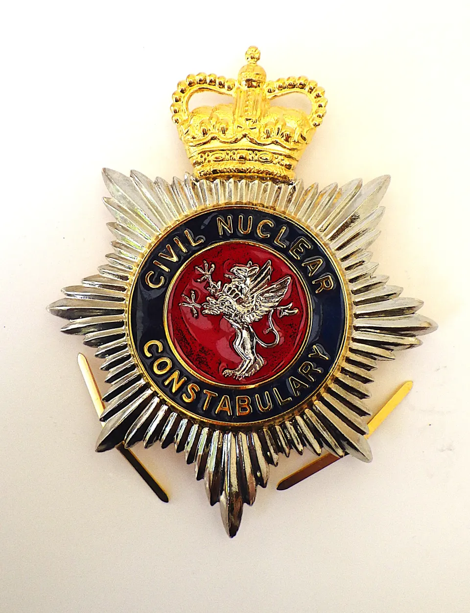 A Rare Metal "Civil Nuclear Constabulary" Badge