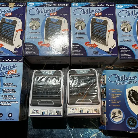 H1/A - Chillmax Air Go Coolers & Wearable Neck Fan - Job Lot