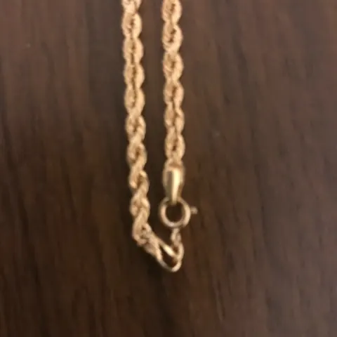 18ct Diamond Cut Rope Chain Gold