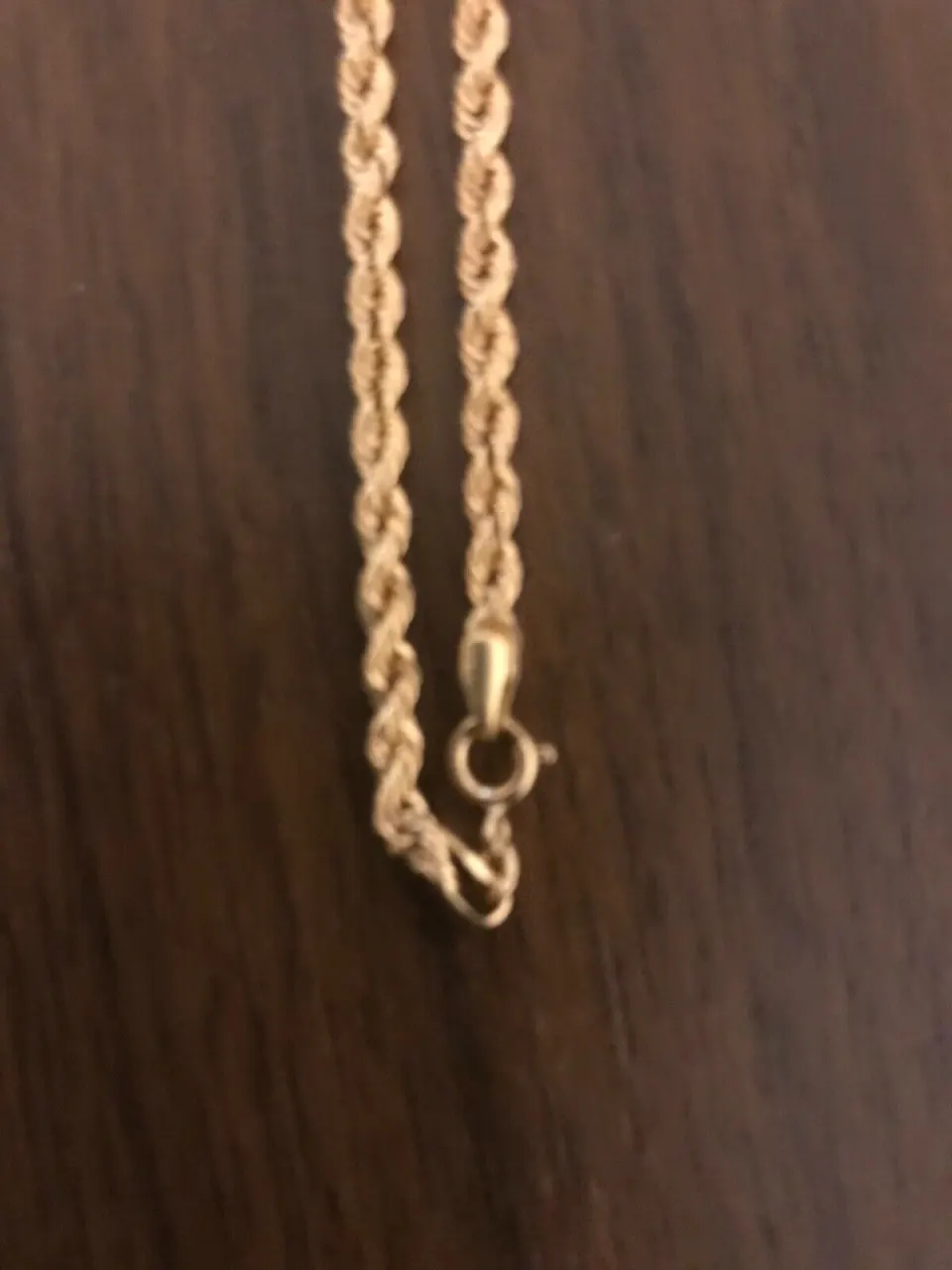 18ct Diamond Cut Rope Chain Gold