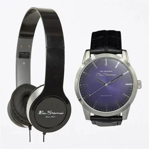 Ben Sherman Mens Watch And Headphones Gift Set RRP £39.99 L2b sku-4554