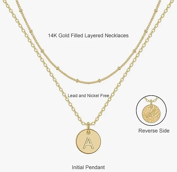10 x Layered Gold Necklaces for Girls RRP £22.08 ea. L11a